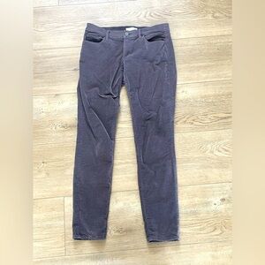 LOFT Corduroy Skinny Pants – Dark Gray – Size 4